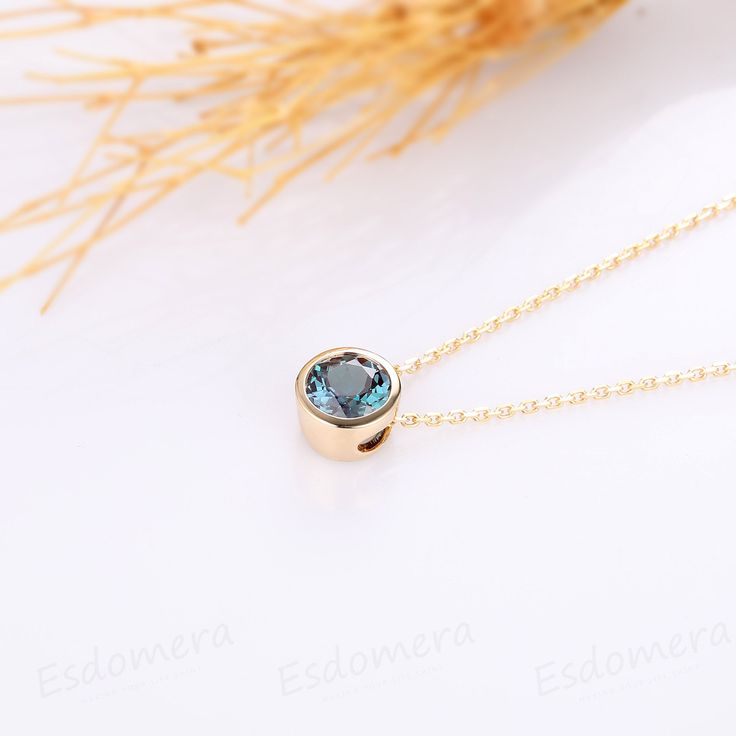 ※ Metal Type: Solid 14k gold. ※ Center Stone: Alexandrite(lab created) ※ Center Carat Weight: 1ct Round Cut(6.5mm); ※ Clarity: VS; ※ Side Stones: No Side Stones; ※ SKU: ESP0009-AD1CT; ※ Accessories: The white gold chain style will be random, may be different from the pictures. ※ Accessories: * Ship with beautiful ring box; * Directly price from Manufacturer, 1/3 the price from Jewelry Store; ※ Buy with Warranty: 1) 15 Days Money Back Guarantee; 2) Excellent Customer Service; 3) Free Shipping and Gold Birthstone Necklace With Bezel Setting, Gold Round Stone Birthstone Necklace, Gold Birthstone Necklace Fine Jewelry, Gold Fine Jewelry Birthstone Necklace, Gold Birthstone Necklace With Round Stone, Yellow Gold Solitaire Pendant Necklace With Birthstone, 14k Gold Bezel Setting Birthstone Necklace Gift, 14k Gold Birthstone Necklace With Bezel Setting, Yellow Gold Necklace With Round Bezel Setting