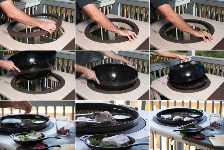 the process of making an outdoor grill