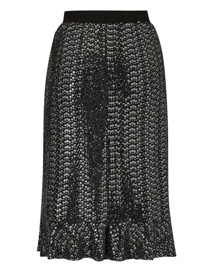 Add a swirl of sequin to your wardrobe with this amazing AX Paris Curve bodycon skirt with frilled hem. This stretch style in a shimmering silver sequin looks great teamed with one of our rock tees! Fit And Flare Skirt, Rock Tees, Bodycon Skirt, Great Team, Jd Williams, Simply Be, Body Con Skirt, Silver Sequin, Flare Skirt