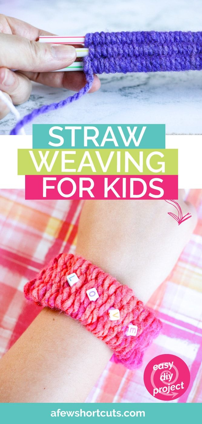 Junior Jeweler Badge, Diy Straw Crafts, Camping Activites For Kids, Straw Craft, Arts And Crafts For Toddlers, Weaving Bracelets, Diy Wreath Ideas, Yarn Crafts For Kids, Diy Straw