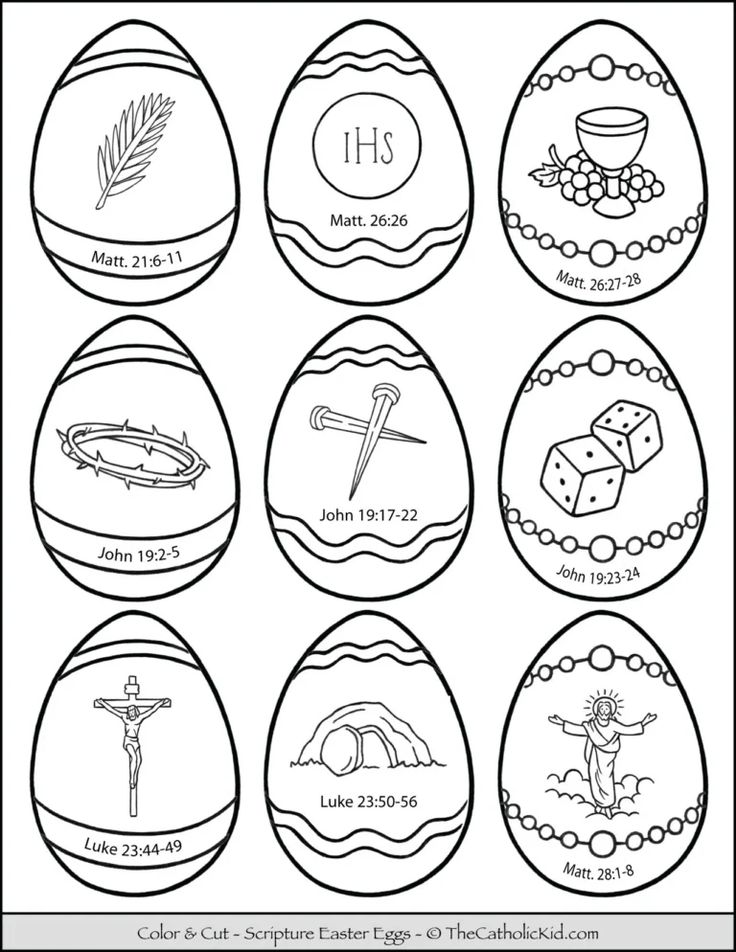 Resurrection Eggs Printable, Eggs Coloring Pages, Easter Religious Crafts, Christmas Eggs, Resurrection Eggs, Preschool Easter, Liturgical Living, Easter Egg Coloring, Quilt Crafts