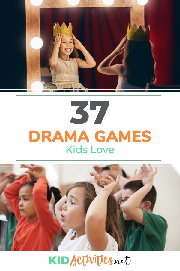 the words 37 drama games for kids love