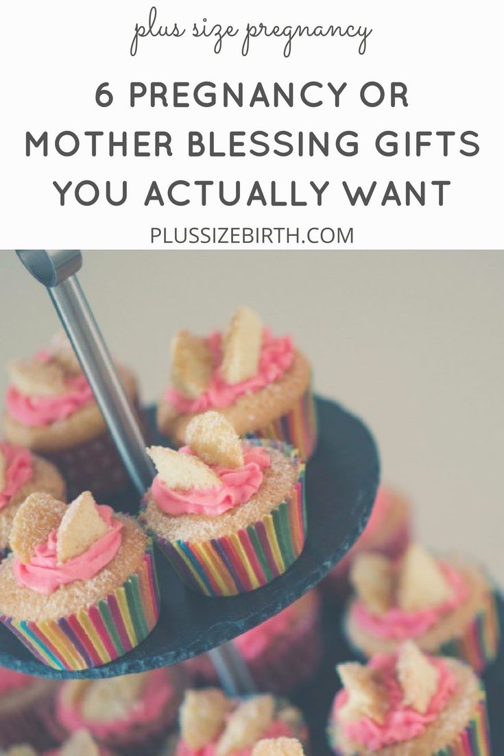 cupcakes with pink frosting on top and the words, 6 pregancy or mother blessing gifts you actually want