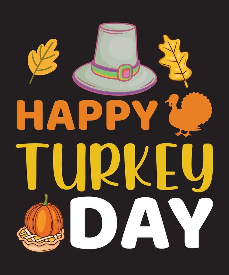 Happy Turkey Day Happy Turkey Day, Day Day, Fall Thanksgiving Decor, Turkey Day, Vector Cartoon, Thanksgiving Decor, Fall Thanksgiving, Thanksgiving Decorations, Vector Free