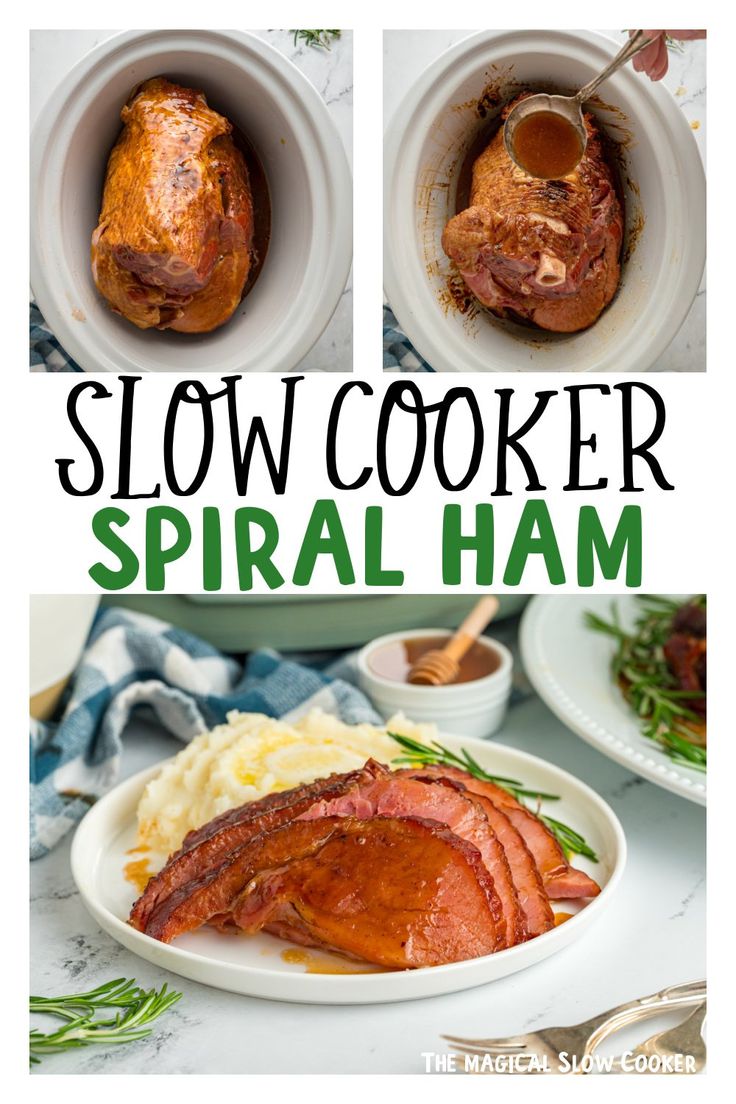 this slow cooker spiral ham recipe is so delicious and easy to make