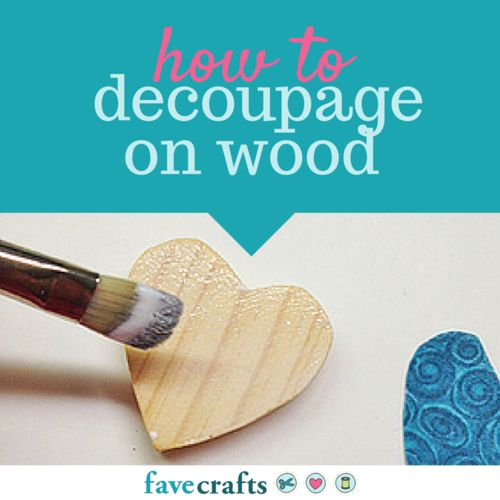 an image of how to decouppage on wood