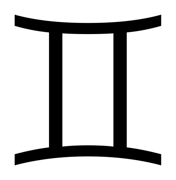 an image of a black and white symbol