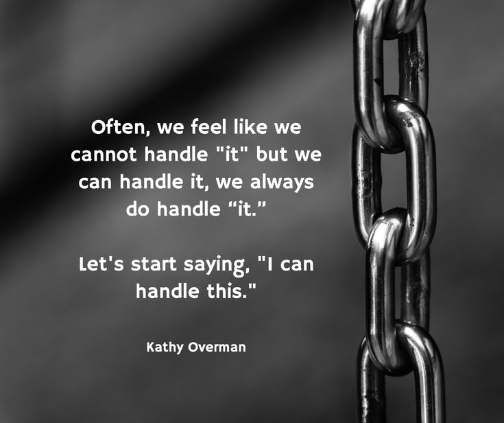 a black and white photo with a quote from kathy oveman on chain links