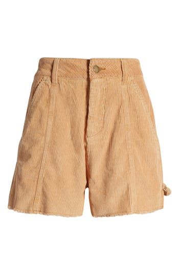 Enjoy the laid-back look of these corduroy shorts with a relaxed fit and subtly frayed hems. Zip fly with button closure Front slant pockets; back patch pockets 100% cotton Machine wash, line dry Imported Spring Corduroy Shorts With Relaxed Fit, Spring Relaxed Fit Corduroy Shorts, Spring Corduroy Relaxed Fit Shorts, Relaxed Fit Corduroy Shorts, Spring High-waisted Corduroy Shorts, Relaxed Fit Corduroy Shorts With Pockets, Trendy Corduroy Shorts, Trendy High-waisted Corduroy Shorts, Spring Corduroy Shorts With Pockets