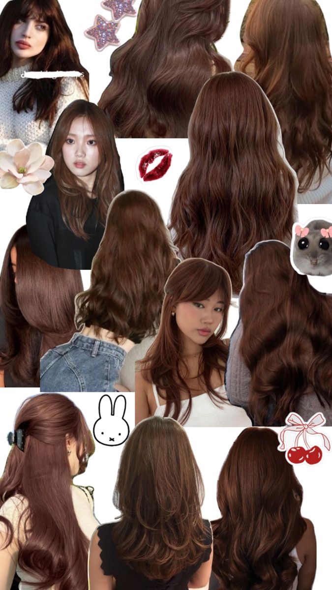 Chococolate Copper Cinnamon Honey Brown Hair Dye Inspo Hair Color Cinnamon Brown, Light Brown Mocha Hair Color, Copper Dye On Brown Hair, Korean Copper Brown Hair, Medium Light Skin Tone Hair Color, Dark Copper Ginger Hair, Cinnamon Brown Hair Colour, Chocolate Mohagany Hair, Hair Color Ideas For Filipina Skin