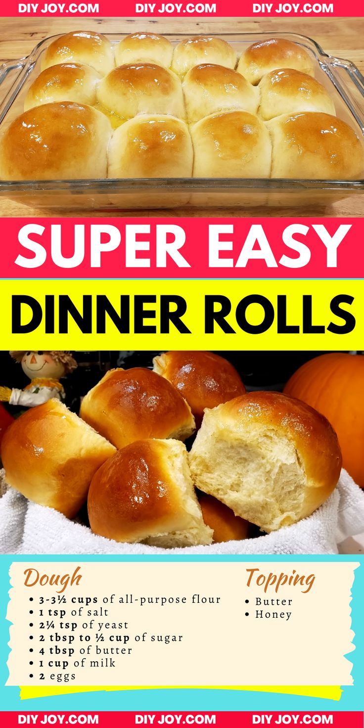 the recipe for super easy dinner rolls