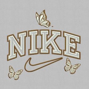 Butterfly Crewneck, Nike Embroidery, Vintage Nike Sweatshirt, Butterfly Logo, Embroidery Hoodie, Nike Wallpaper, Butterfly Embroidery, Design Embroidery, Custom Hoodies