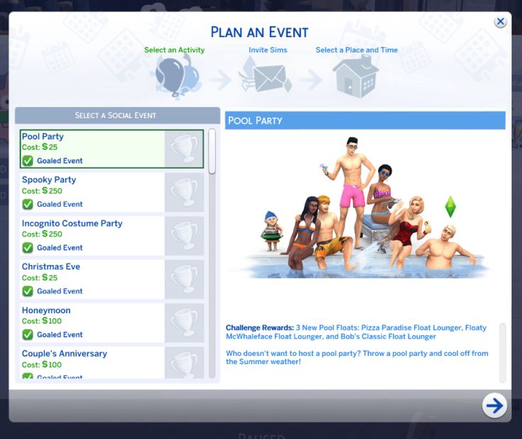 an image of a web page with people in swimsuits and other things on it