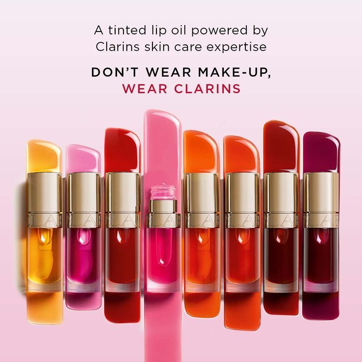 A tinted lip oil powered by Clarins skin care expertise. Don't wear make-up, wear Clarins. Clarins Lip Oil Strawberry, Clarins Lip Oil Swatch, Clarins Paris, Clarins Lip Oil, Plum Lips, Makeup Bag Essentials, Plump Lips, Mini Makeup, Lip Glosses