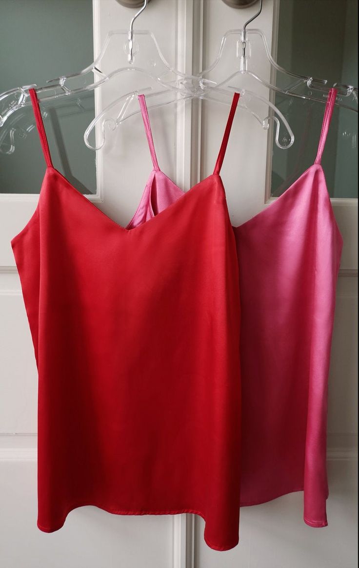 Silky Satin Camisole *Winter Collection* (2 colors) Valentines Colors, Satin Camisole, Hair Wraps, Holiday Colors, Red Satin, Tan Color, Black Satin, Winter Collection, Pink Red