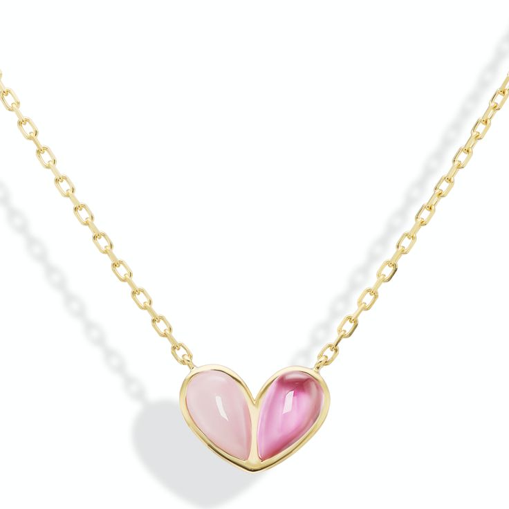 A modern take on a heart design, the sweetheart necklace is the perfect personalized style. Customize with your favorite color or gemstones of your choice. Available in 18K Yellow Gold Chain length = 16in with a 14.5in option Pendant = 15 x 10mm Colored stones are natural and color may slightly vary Certain gemstones are cabochon cut or faceted cut For custom orders please contact info@stephaniegottlieb.com This item is FINAL SALE Dainty Heart Pendant Necklace With 17 Jewels, Elegant Double Heart Gemstone Necklaces, 14k Gold Heart Necklace With Gemstone, Dainty Gemstone Heart Pendant Necklace, Fine Jewelry Heart Necklace With 17 Jewels, Gold Double Heart Gemstone Necklaces, Fine Jewelry, Double Heart Gemstone, Fine Jewelry With Double Heart Gemstone, Fine Jewelry Double Heart Gemstone