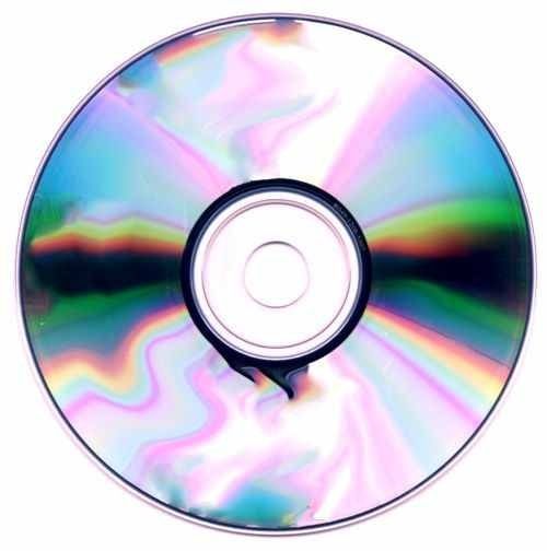 an image of a cd disc that is being viewed from the top down on a white background