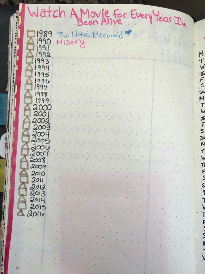 an open notebook with writing on it and numbers written in pink, black and white