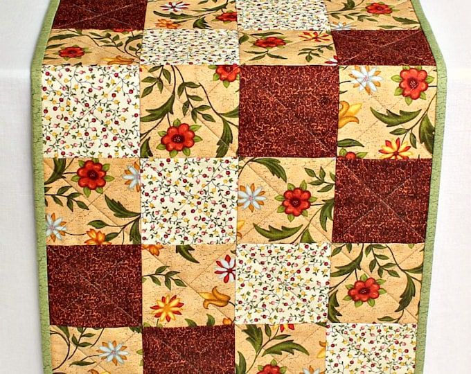 Quilted Fall Table Runner, Bear Table Quilt, 38.50x15.25 - Etsy Canada