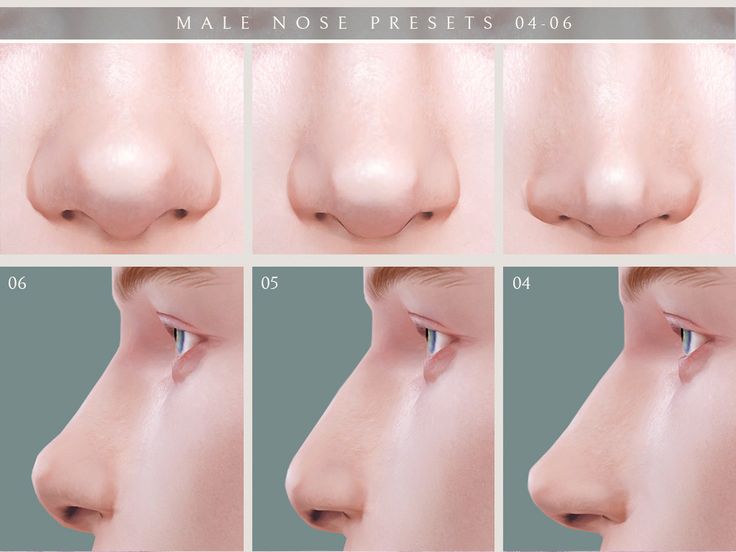 the nose is shown with different angles and shapes to show how it looks like before and after