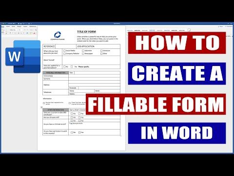 how to create a fillable form in word with pictures and text overlays