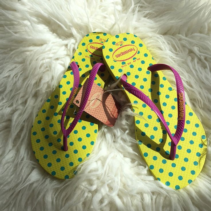 Nwt Havaianas Sz Usa 6 Eur 37/38. Colors: Yellows, Turquoise And Purple. Casual Yellow Flip Flops With Cushioned Footbed, Yellow Cushioned Flip Flops For Vacation, Yellow Casual Flip Flops For Beach, Fun Yellow Sandals With Round Toe, Casual Yellow Flip Flops For Beach, Fun Yellow Round Toe Sandals, Casual Neon Yellow Sandals With Round Toe, Fun Yellow Sandals For Vacation, Yellow Synthetic Flip Flops With Cushioned Footbed