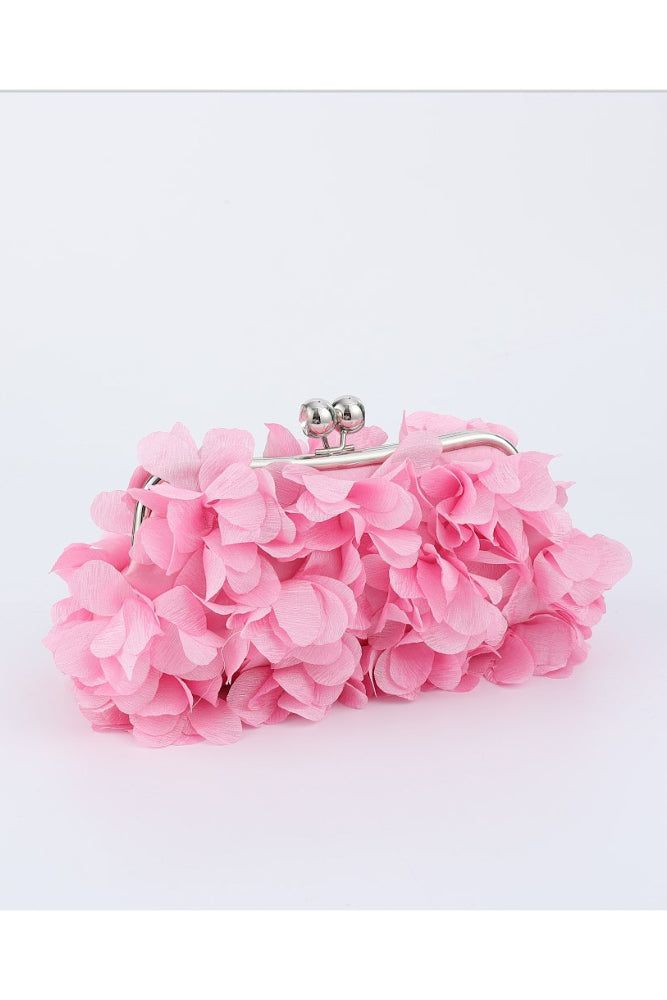 Pretty Petal Purse - BIDA Boutique Spring Wedding Clutch Bag, Spring Event Clutch Evening Bag, Elegant Clutch For Spring Events, Elegant Spring Event Clutch, Elegant Evening Bag For Spring, Elegant Evening Bag For Spring Events, Elegant Formal Clutch For Spring, Elegant Spring Formal Evening Bag, Chic Flower-shaped Evening Bag