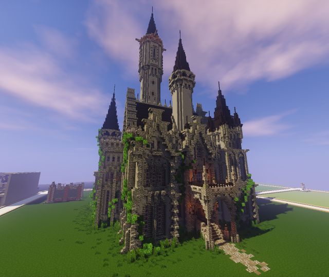 an image of a castle in minecraft