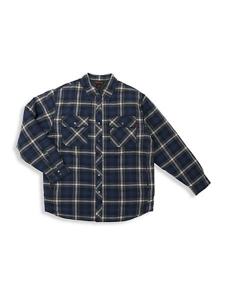 Tough Duck Quilt-Lined Flannel Shirt Youll love this outdoor staple Wherever you go this quilt-lined flannel shirt from Tough Duck goes with you From outdoor projects to campfires at the lake keep yourself comfortable and warm In adverse weather youll app Duck Quilt, Lined Flannel Shirt, At The Lake, Outdoor Projects, Big & Tall, Cotton Flannel, Shirt Collar, No Brand, Flannel Shirt