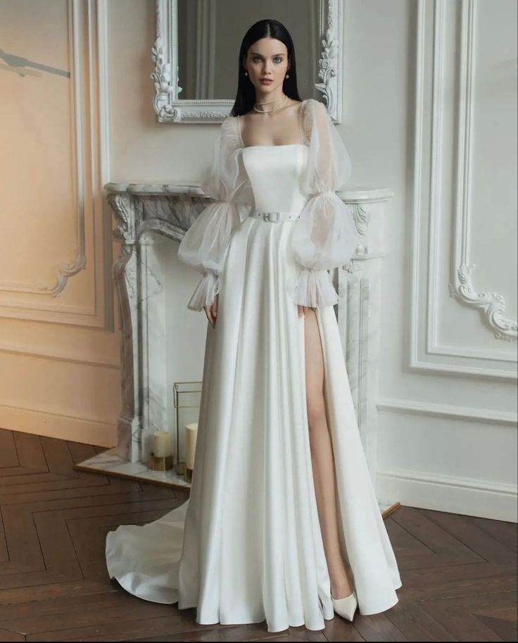 Libra Wedding Dress, Gaun Fashion, 파티 드레스, White Gown, Dream Wedding Ideas Dresses, Prom Dress Inspiration, Pretty Prom Dresses, Fairytale Dress, Fantasy Dress