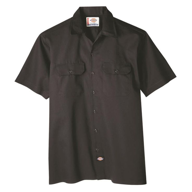 Versatility and durability are the keys to this iconic button-front work shirt. It's designed with a generous cut through the shoulders and chest, so you’ll never be restricted by any movement. Wrinkle-resistant fabric has a stain-release finish to keep you looking good at the shop, in the garage or out on the town. Moisture-wicking technology keeps you cool and comfortable, and the square tail design with extra length stays tucked in. Dickies Shorts, Work Shirt, The Garage, The Keys, Looking Good, Work Shirts, Keep Your Cool, Cotton Poplin, Moisture Wicking