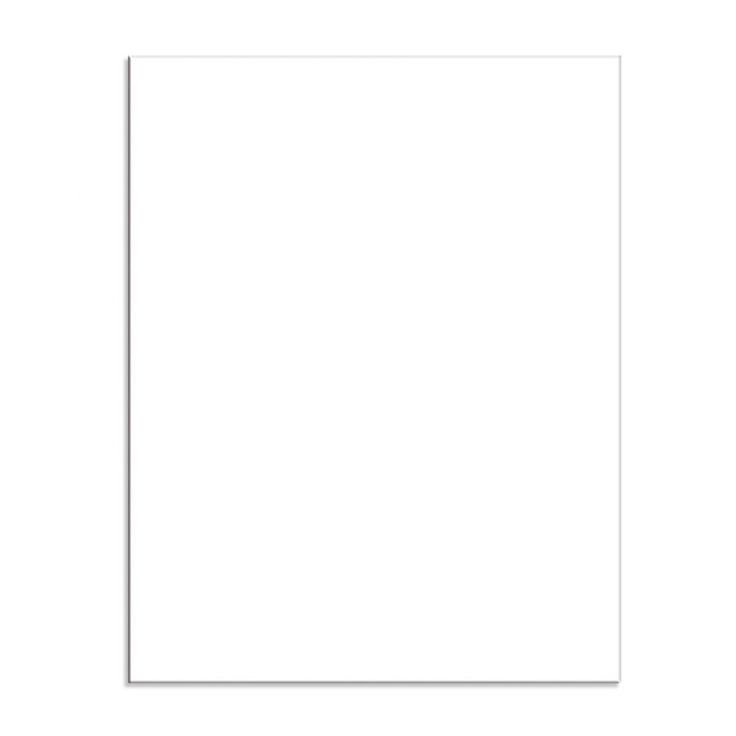 an empty white square paper on a white background