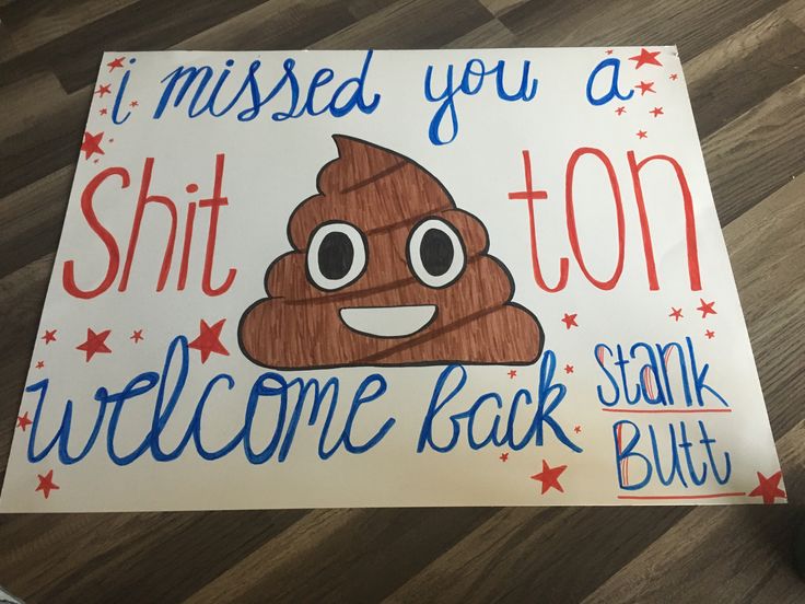 Welcome Back Sign Funny Coming Home Signs Airport, Military Homecoming Signs Funny, We Missed You Sign Welcome Back, Funny Airport Welcome Signs Friends, Welcome Back Poster Ideas Airport, Welcome Back Party Ideas, Welcome Back Airport Signs, Welcome Back Decorations Home, Welcome Sign Airport