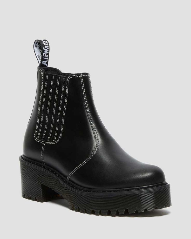 ROMETTY CS WOMEN'S LEATHER CHELSEA BOOTS Leather Chelsea Boots Women, Dm Boots, Dr Martens Womens, Sneakers Street, Platform Chelsea Boots, Chelsea Boots Women, Leather Lace Up Boots, Black Chelsea Boots, Leather Chelsea Boots