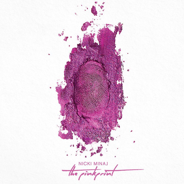 a fingerprint on the cover of nick minaj's new album, the pinkprint