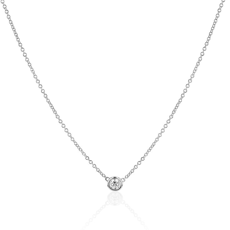 Kids Solitaire Diamond Necklace – Baby Gold Petite Diamond Necklace, Diamond Bezel Necklace, Staple Necklace, Solitaire Diamond Necklace, Simple Choker, Minimal Gold, Necklace Everyday, Bezel Necklace, Solitaire Necklace