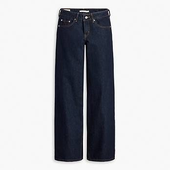 Low Loose Women's Jeans - Dark Wash | Levi's® US Low Wide Jeans, Levi Low Pro Jeans, Dark Blue Low Rise Jeans Outfit, Levi Low Loose Jeans, Levis Low Loose Jeans, Low Wasted Jeans Outfit, Dark Wash Jeans Outfit, Stem Fits, Dark Wash Jeans Women