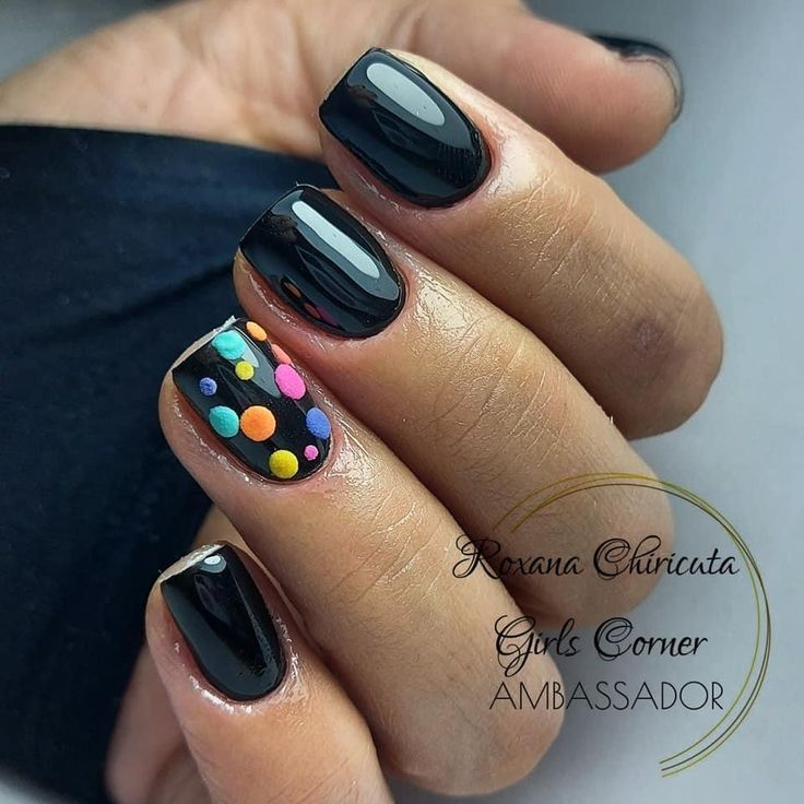 Multicolored Nails, Get Nails, Hot Nails, Fancy Nails, Nail Paint, Mani Pedi, Diy Nails, Fake Nails, Short Nails