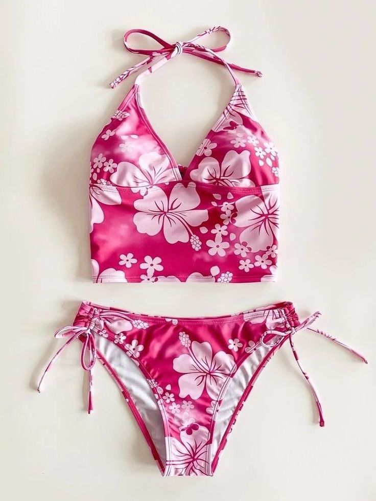 Coconut Girl Floral Bikini Swimsuit – Luxandluxy Holiday Fits, Swimsuit Inspo, Swimsuits Outfits, Cute Bathing Suits, Coconut Girl, Cute Swimsuits, Summer Bikinis, Sweater Dress Women, Tankini Swimsuits