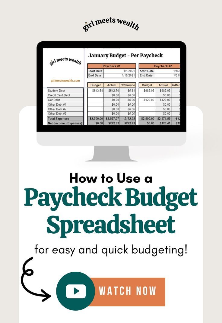 how to use a paycheck budget spreadsheet for easy and quick budgeting