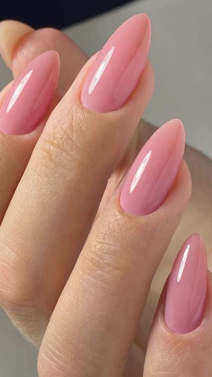 Neutral Pink Nails Design, Trendy Nails Ideas 2024 June, Girly Nails Pink, Milky Pink Nails, Pink Nails Opi, Kutek Disney, Milky Pink, Milky Nails, Basic Nails