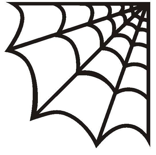 a black and white drawing of a spider web