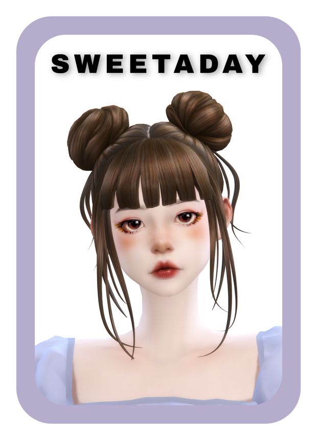 an avatar with two buns on her head and the words sweettaday above it