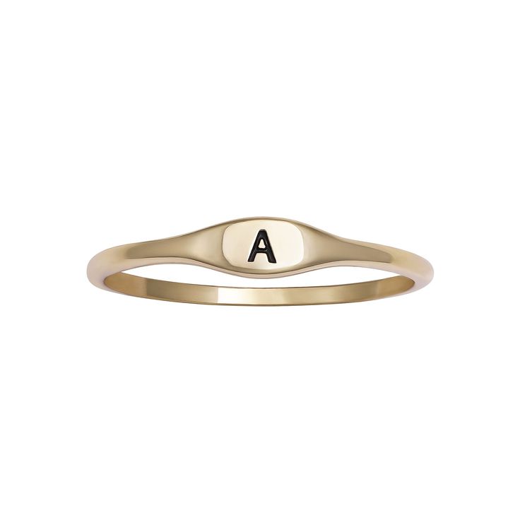 Add a personalized touch to your look with this PRIMROSE polished oval oxidized initial ring. Add a personalized touch to your look with this PRIMROSE polished oval oxidized initial ring.Click on this JEWELRY & WATCHES GUIDE to learn about fit, styles, materials and more! Width: 3.5 mm x 20 mm Metal: sterling silver Finish: oxidized, polished Packaging: decorative card Size: 9. Color: Yellow. Gender: female. Age Group: adult. Material: Gold Over Sterling. Everyday Oval Engraved Ring With Initials, Everyday Engraved Oval Ring With Initials, Classic Oval Customizable Signet Ring, Adjustable Oval Engraved Ring With Initials, Personalized Oval Initial Ring In Yellow Gold, Personalized Adjustable Oval Signet Ring, Personalized Oval Adjustable Signet Ring, Classic Oval Engraved Ring Customizable, Personalized Oval Signet Ring