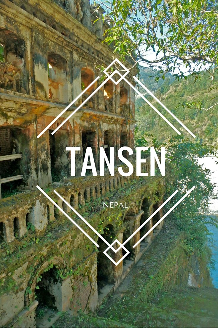 an old building with the word tansen over it