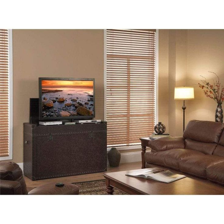 a living room scene with focus on the television