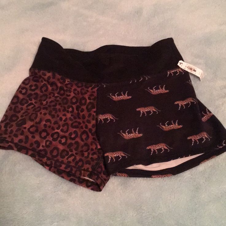 New Victoria Secret Shorts Small Brown Athletic Shorts With Built-in Stretch, Fitted Leopard Print Short Bottoms, Brown Stretch Athletic Shorts, Victoria's Secret Black Stretch Bottoms, Fitted Black Victoria's Secret Bottoms, Casual Brown Athletic Shorts With Built-in Shorts, Victoria's Secret Black Summer Bottoms, Victoria's Secret Stretch Shorts For Summer, Stretch Victoria's Secret Shorts