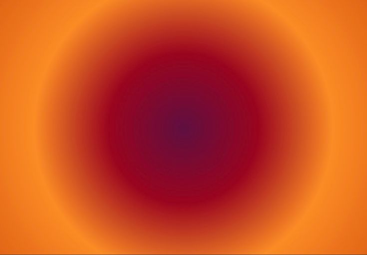 an orange and red circular background