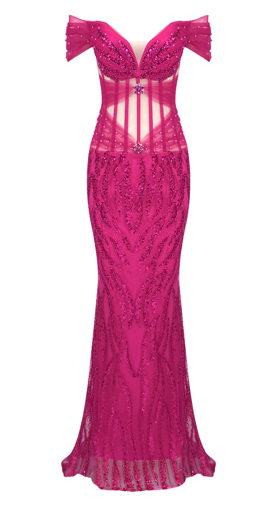 Bardot Sequin Maxi Dress Hot Pink -

Color: Hot pink
Off the shoulder design
Sleeveless
Bustier detail
Mesh insert
Sequined
Length: Maxi

Style: summer dress, summer outfit, party dress, evening gowns, girly summer outfits, chic dress to impress, dress to impress, summer date outfit, 4th of july outfits, july 4th outfits, summer night outfit, summer business casual outfits, hot pink dresses, sequin dresses, maxi dresses, mermaid dresses, corset dresses, evening dresses Pink Sequin Evening Dresses, Pink Sequin Evening Dress For Party Season, Pink Fitted Sequin Dress For Evening, Pink Fitted Sequin Evening Dress, Elegant Pink Sleeveless Sequin Fabric, Fitted Pink Evening Dress With Sequins, Pink Fitted Evening Dress With Sequins, Pink Sequin Dress For Party Season, Pink Dress With Contrast Sequins For Party Season