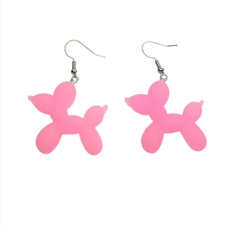 Pink Balloon Animals Drop Earrings These Pink Balloon Animals Drop Earrings Are Super Cute. Have Fun While Making A Fashion Statement. Earring Hooks Are Nickel Free. Pink Novelty Earrings For Party, Playful Hypoallergenic Party Jewelry, Playful Hypoallergenic Jewelry For Party, Nickel-free Pink Novelty Earrings, Novelty Pink Nickel-free Earrings, Quirky Pink Earrings, Pink Novelty Earrings, Whimsical Sterling Silver Earrings For Party, Whimsical Sterling Silver Party Earrings